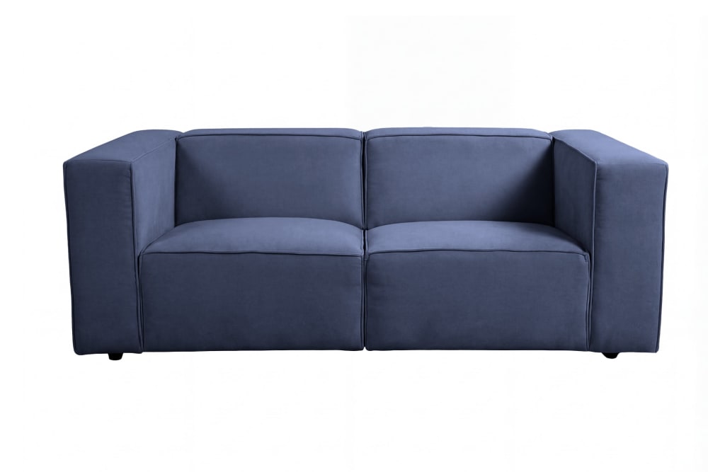 Canapé droit tissu lisse
