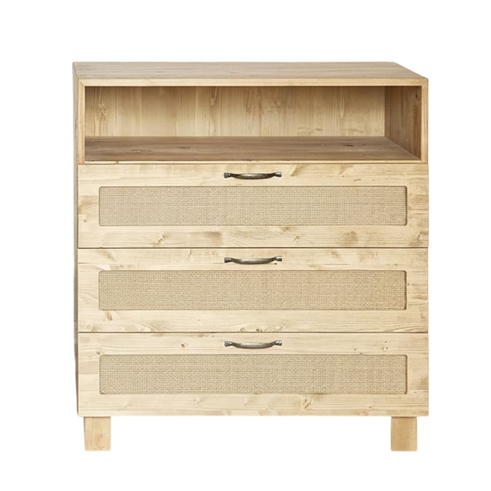 commode à langer sapin - massif