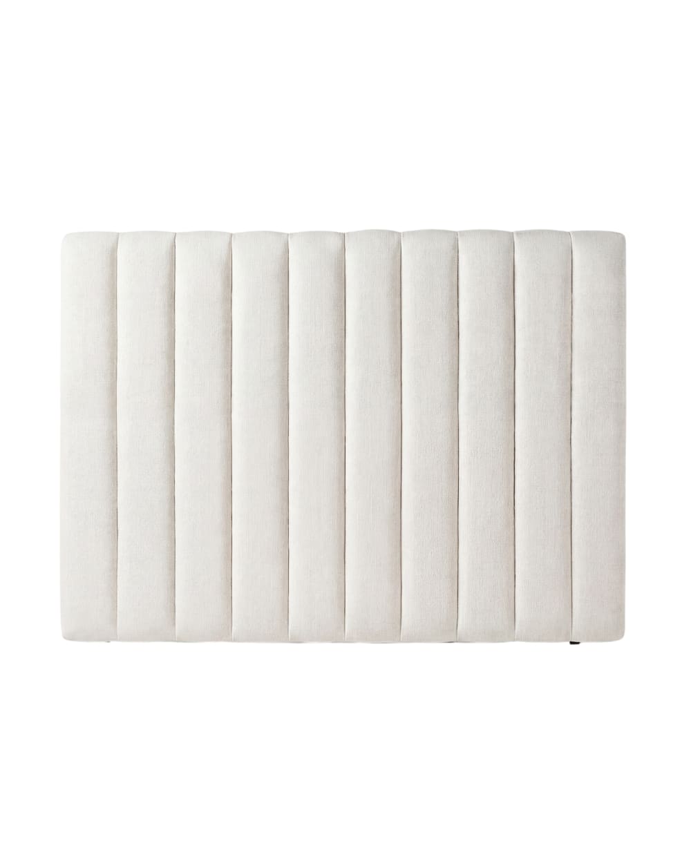 Tête de lit blanche tapissée avec tissus naturels 150 cm Tête de lit blanche tapissée avec tissus naturels 150 cm