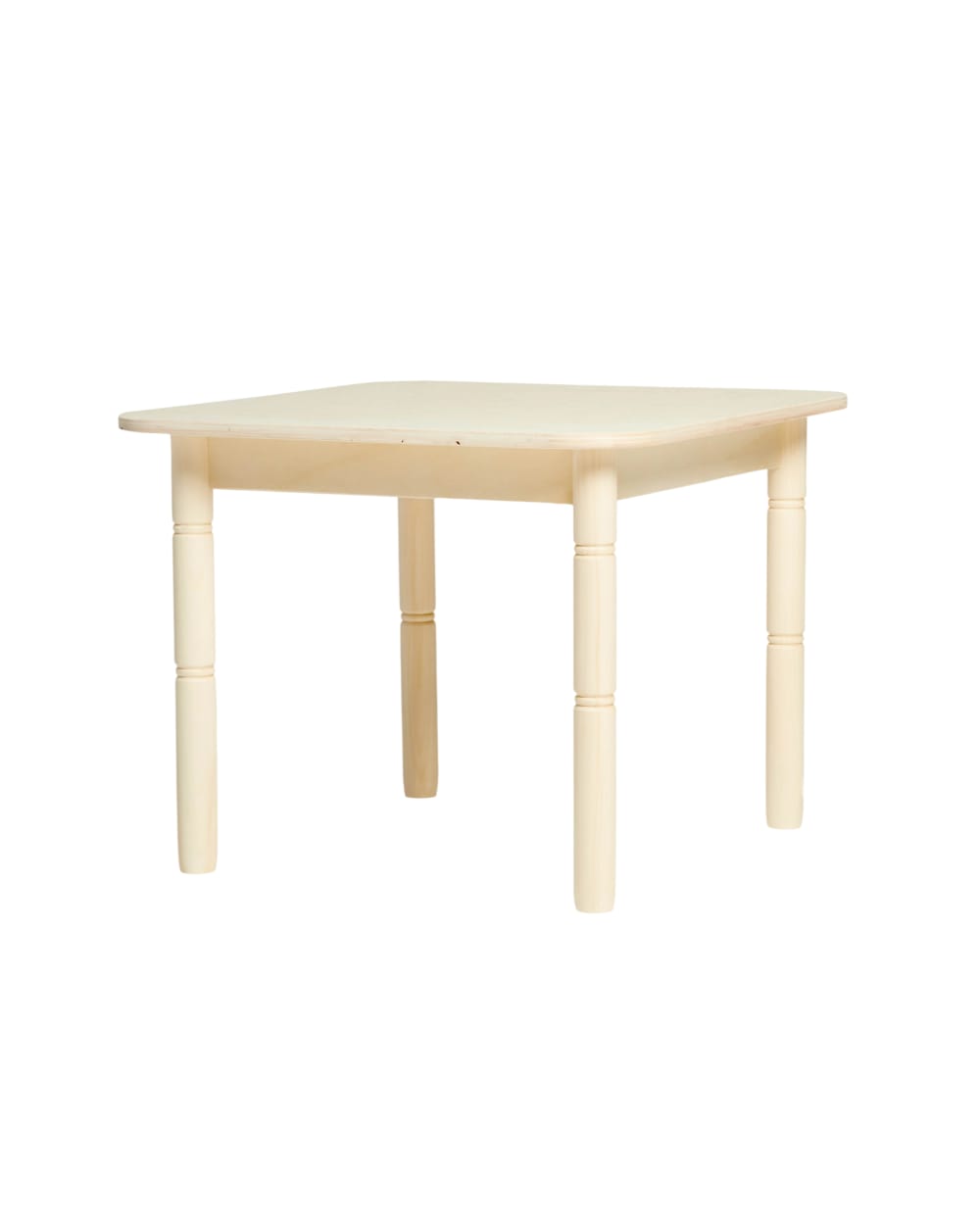 Hannun Kindertisch Pappel und Binsen 4 Plätze Weiß style modern Braun Holz