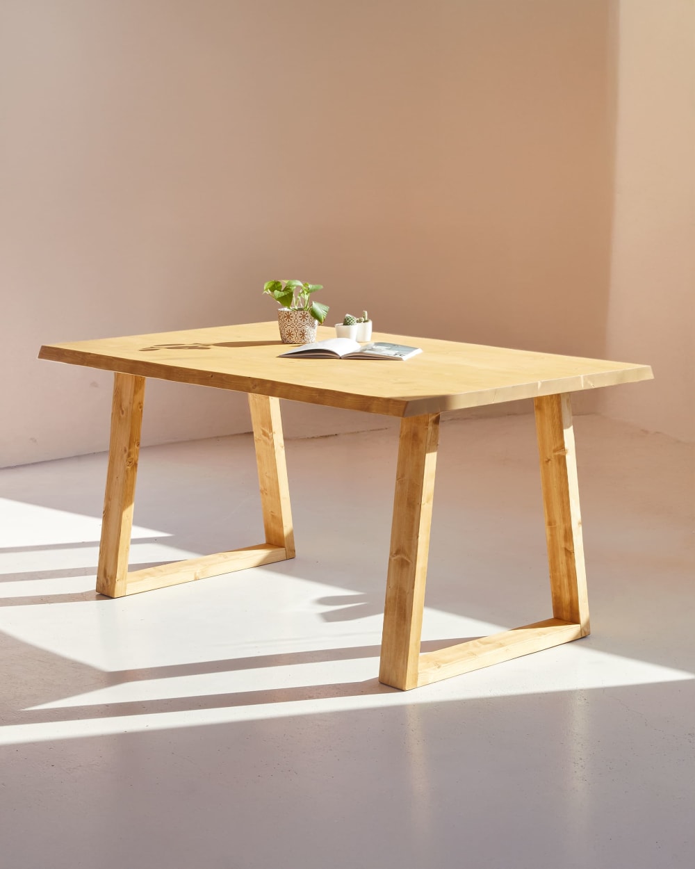 Esstisch Tannenholz Massiv Eiche 140x85 cm - Maisons Du Monde