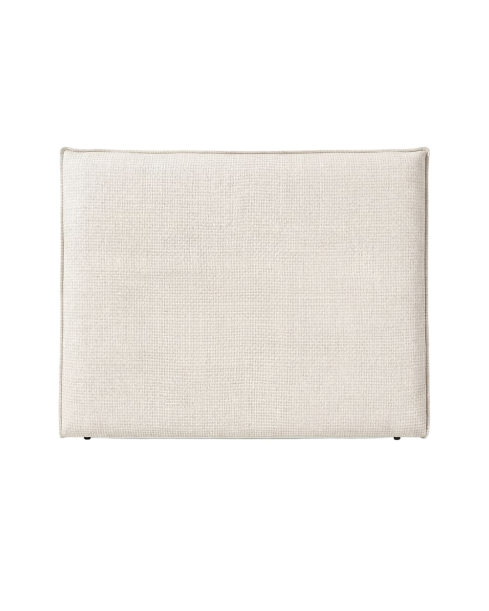 Tête de lit tapissée avec tissus naturels 165 cm blanche