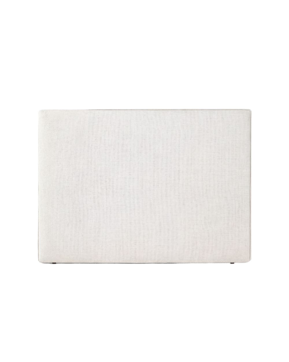 Tête de lit en tissus naturels tapissée blanche 195 cm Tête de lit en tissus naturels tapissée blanche 195 cm