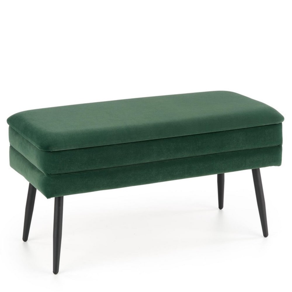 banc en velours de polyester - acier