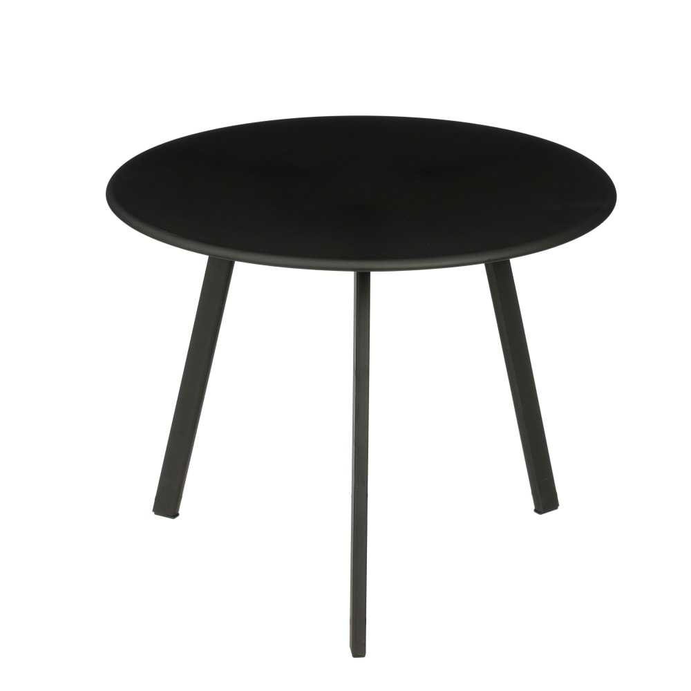 Table noir fer h30xl38xl38cm Table noir fer h30xl38xl38cm