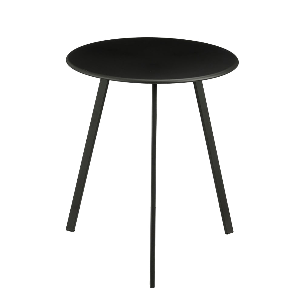 Table noir fer h45xl38xl38cm Table noir fer h45xl38xl38cm