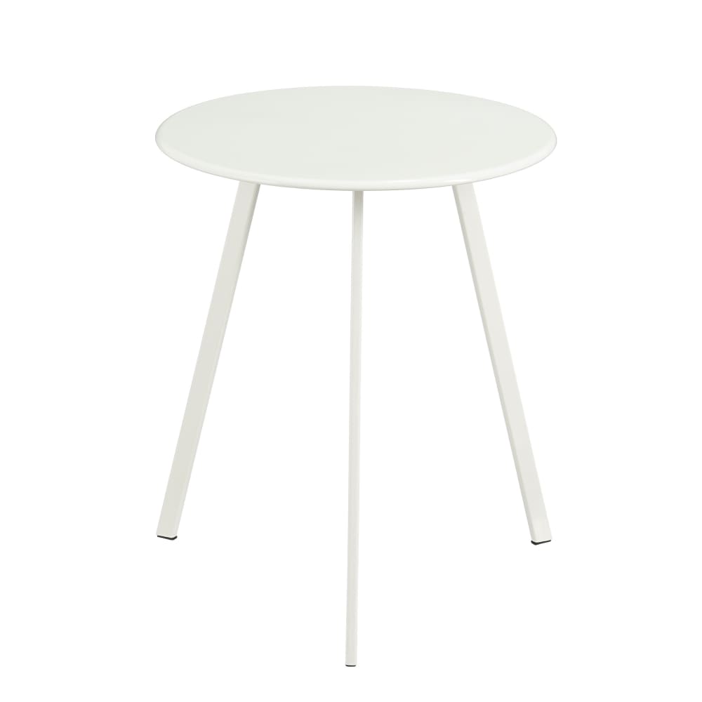 Table blanc fer h45xl38xl38cm Table blanc fer h45xl38xl38cm