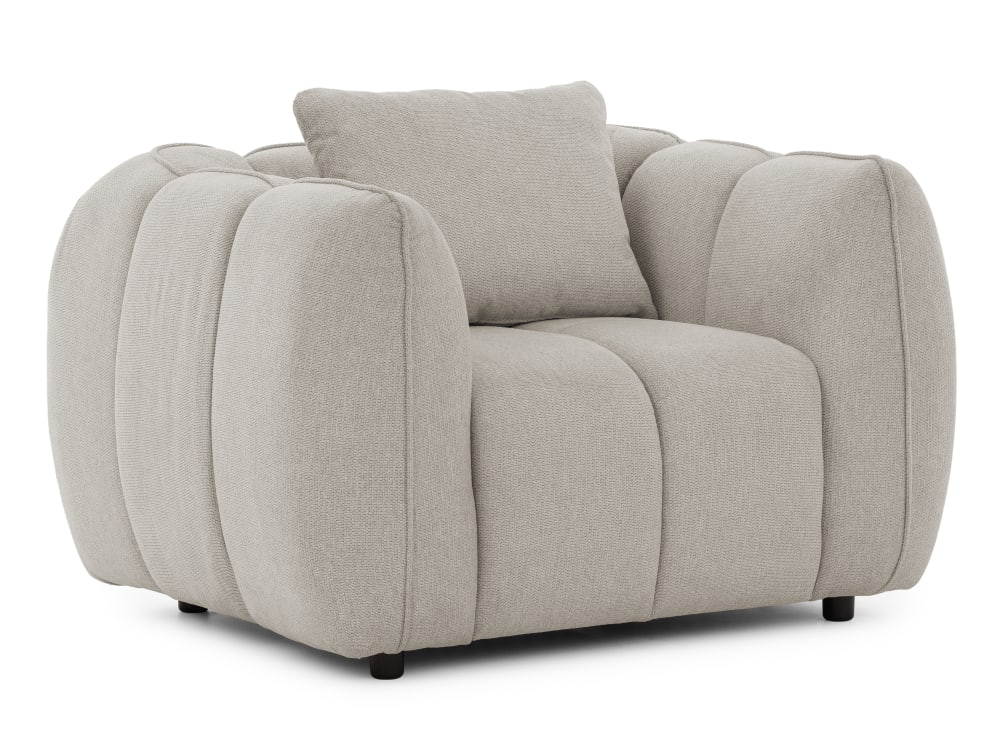 fauteuil en tissu structuré