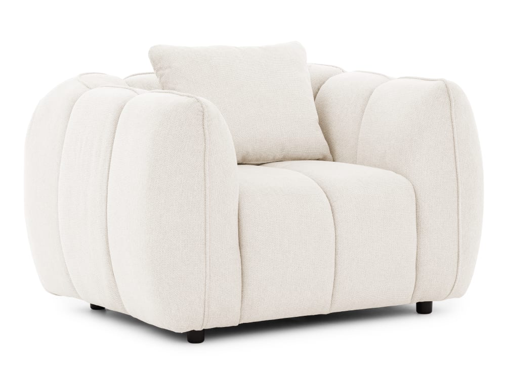 fauteuil en tissu structuré