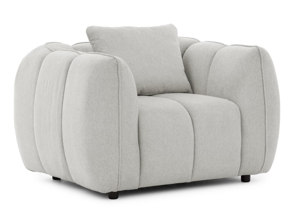 fauteuil en tissu structuré