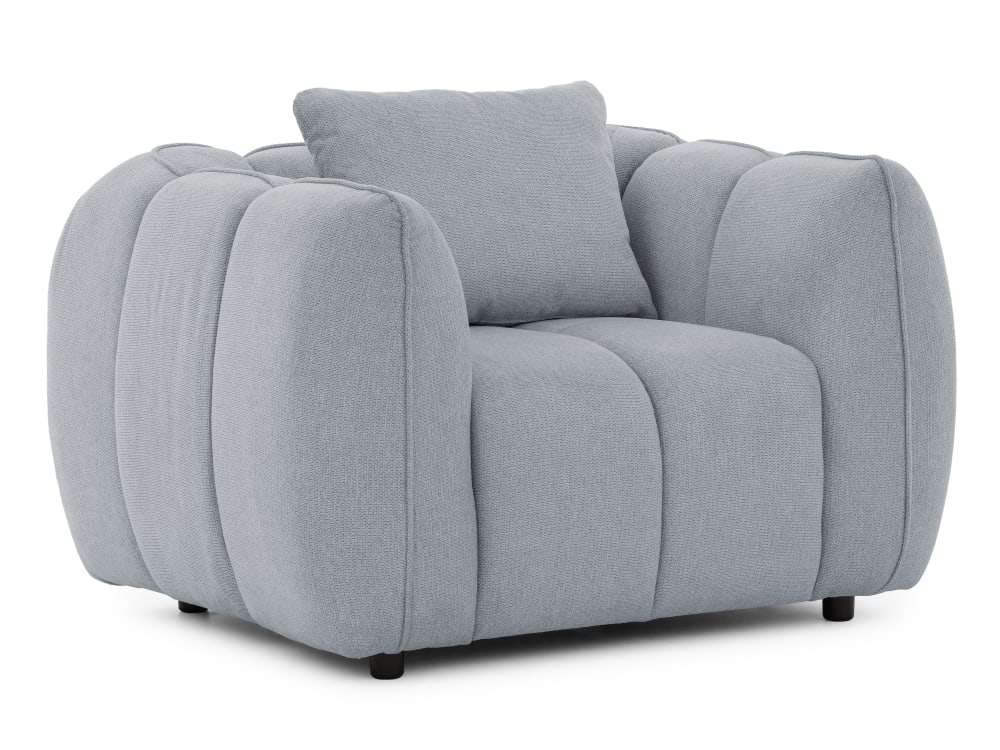 fauteuil en tissu structuré