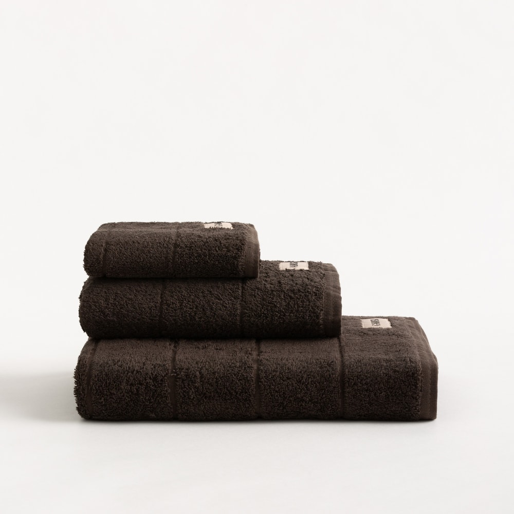 Lot 3 serviettes en coton 600gr noir 30x50+50x100+70x140cm