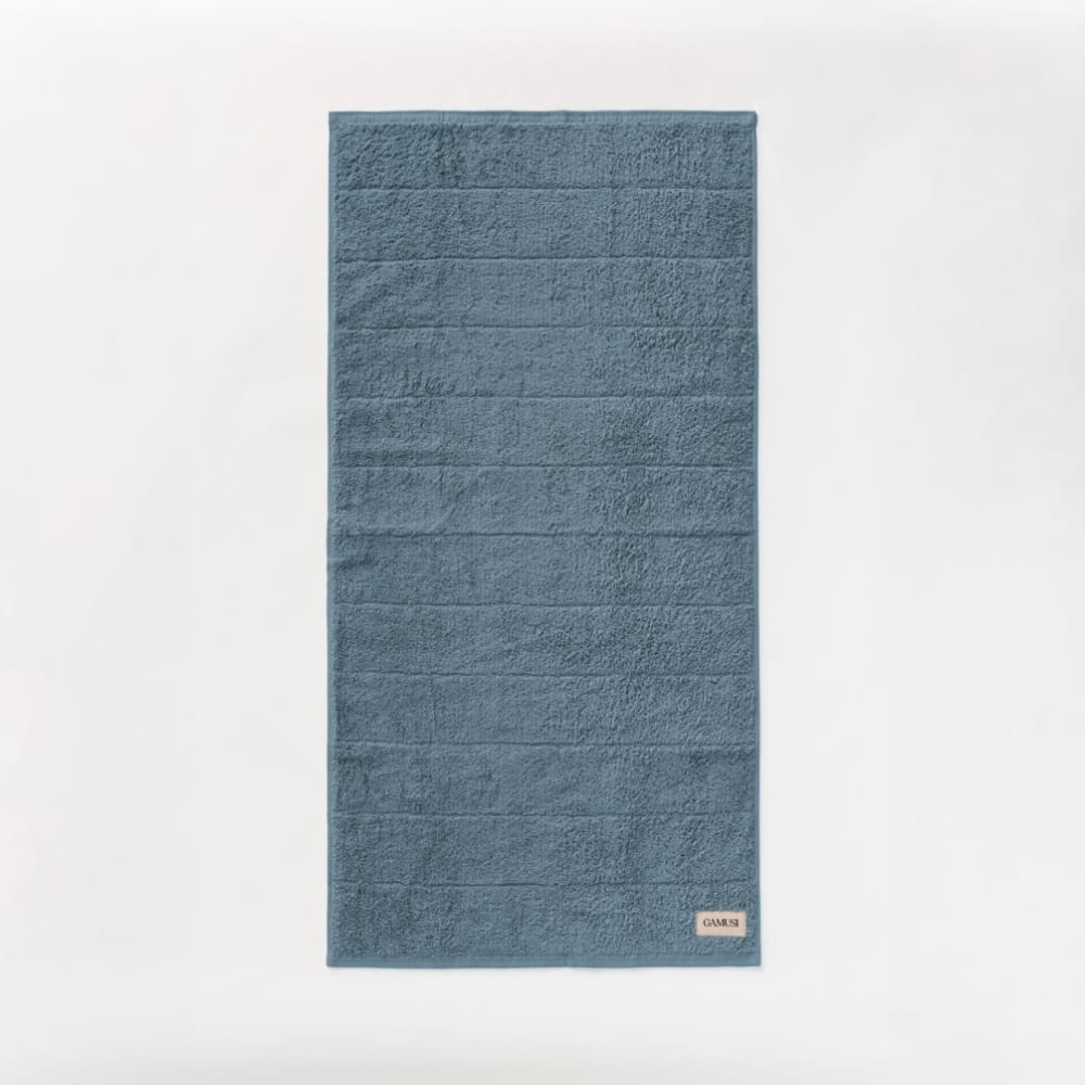 3er Set Handtücher aus 600g Baumwolle, Blau 30x50+50x100+70x140 -