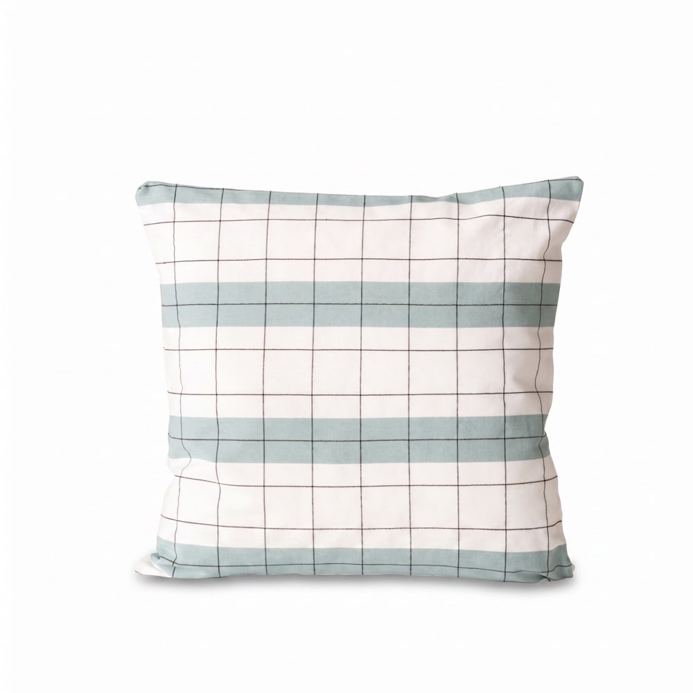 Gamusi 2er-Set Kissenbezüge aus Baumwolle, Blau 45x45 cm style landhaus Blau Öko-Tex Zertifikat Baumwolle