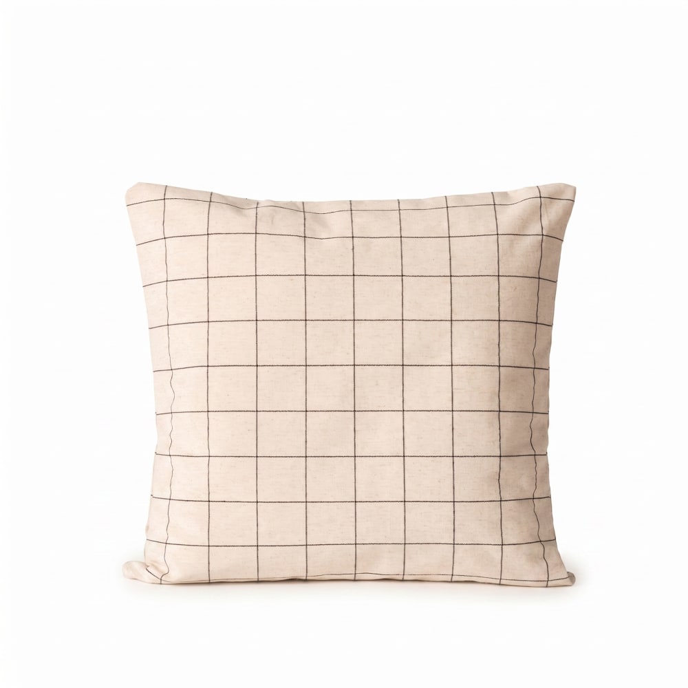 Gamusi 2er-Set Kissenbezüge aus Baumwolle, Leinen 45x45 cm style landhaus Beige Öko-Tex Zertifikat Baumwolle