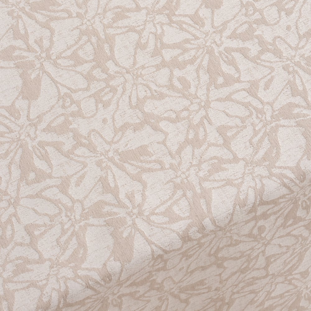 Fleckgeschützte Tischdecke mit Blumenstruktur, Leinen 140x240 cm