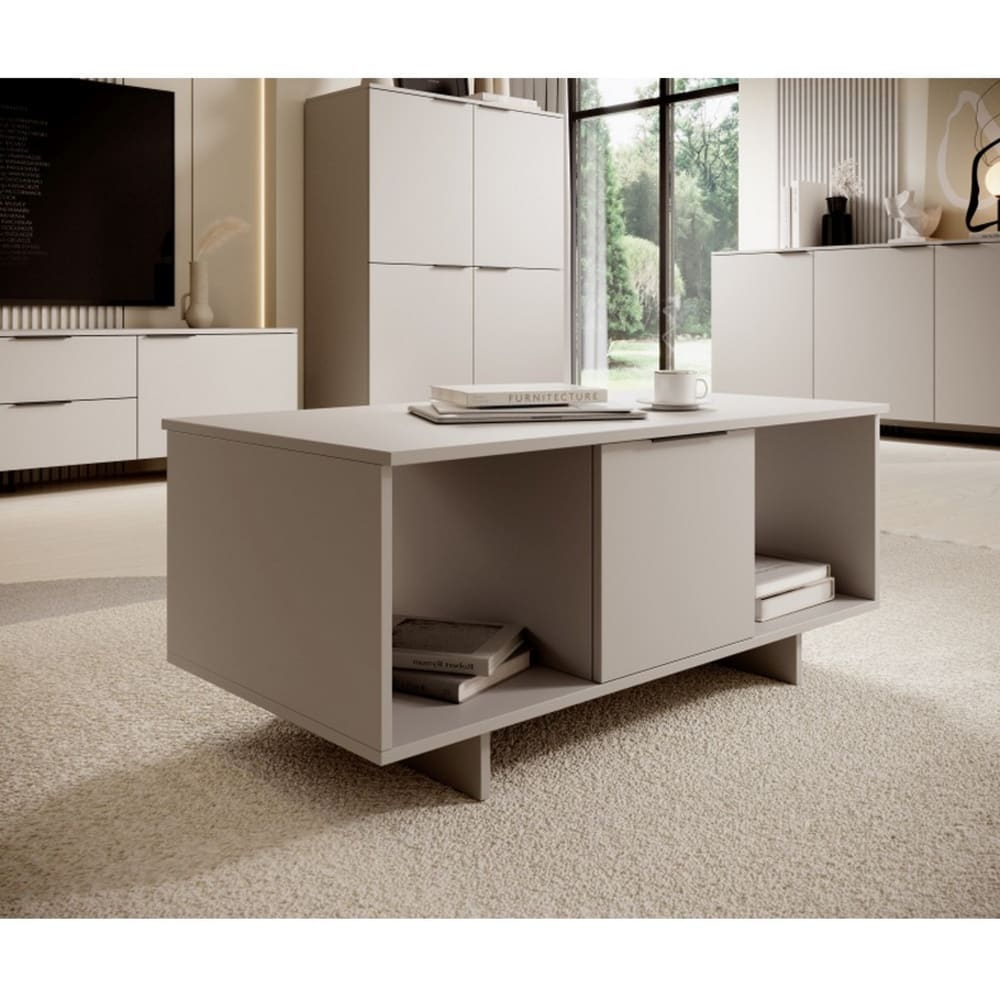 Beigefarbener Couchtisch 100 x 55 cm - Maisons Du Monde