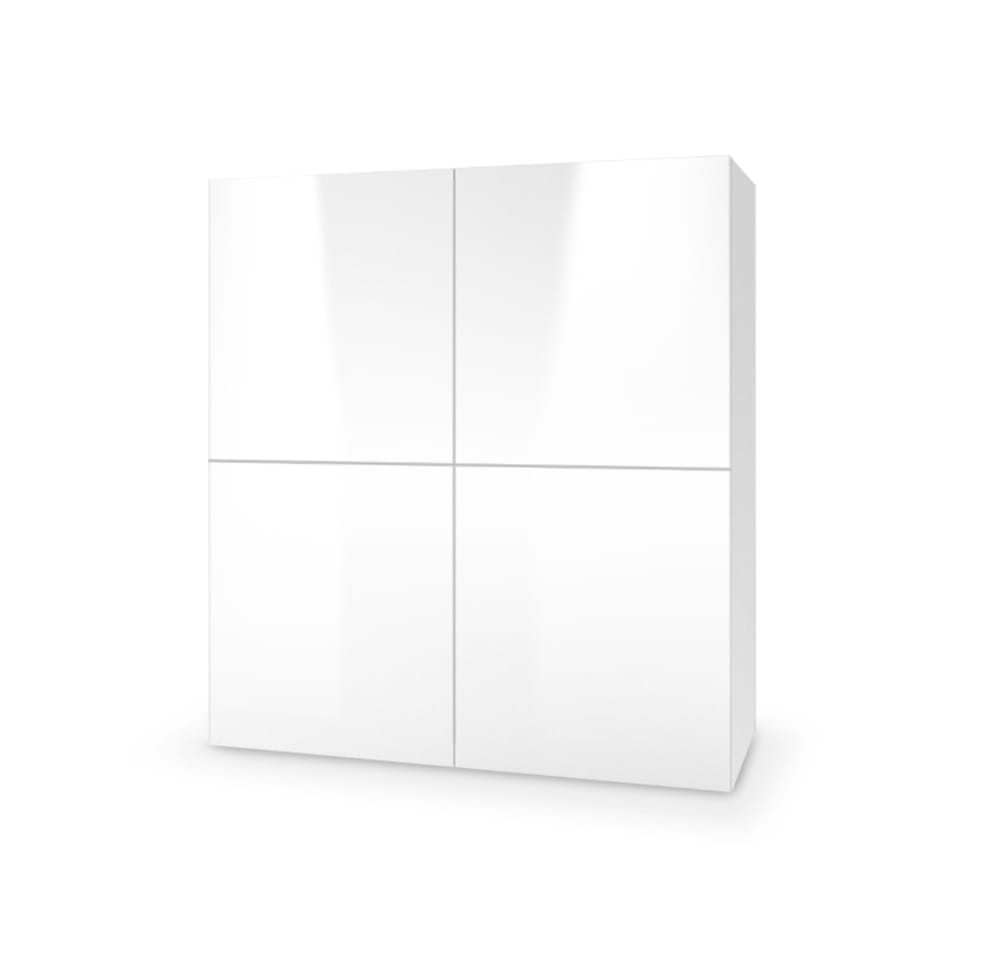 Buffet 2 portes blanc - 100cm
