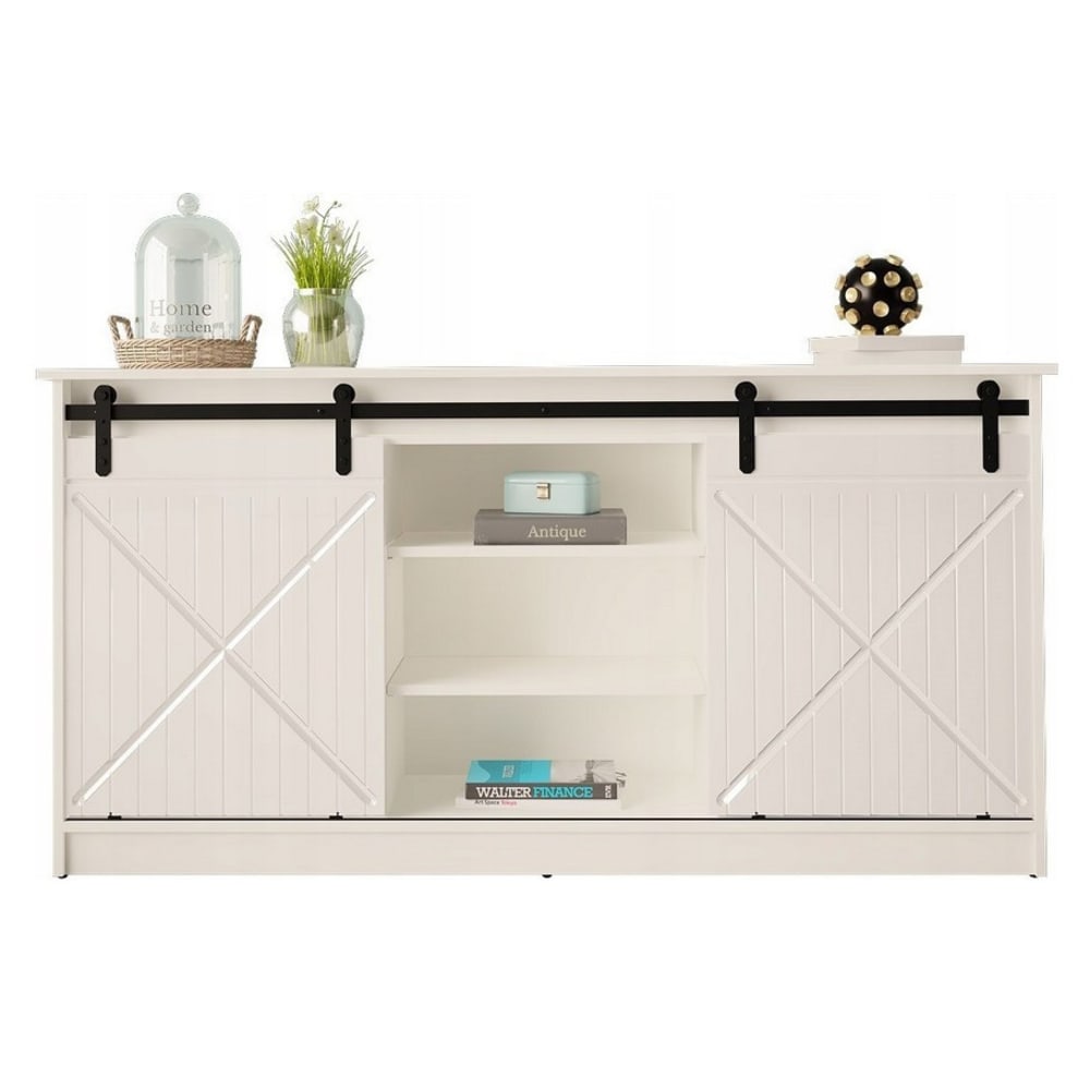Buffet design blanc portes