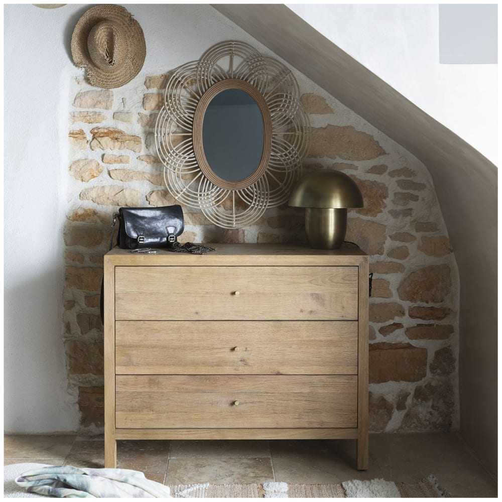 Commode en bois de chêne clair