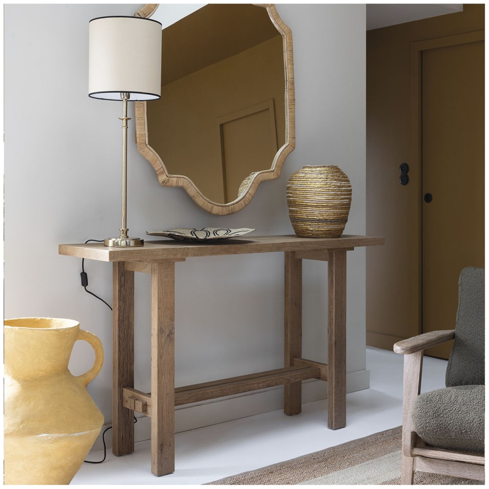 Console en bois de chêne clair