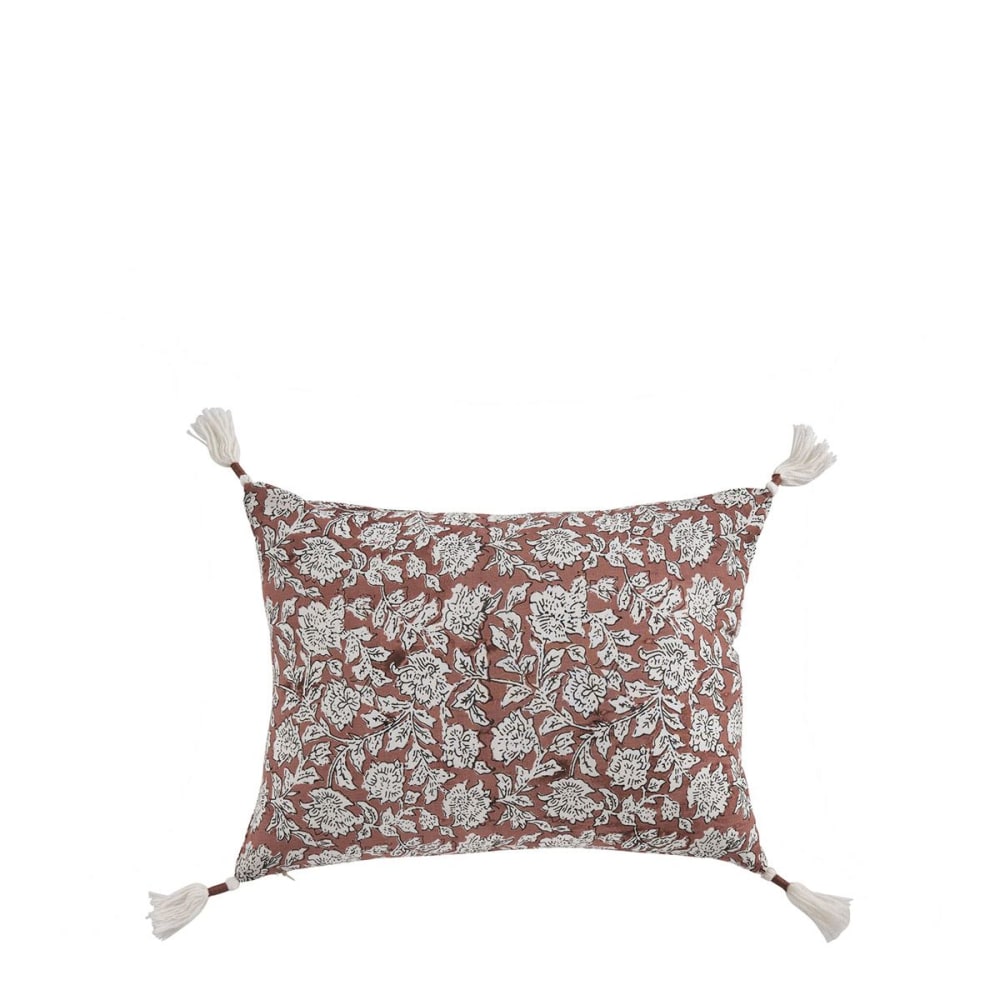 Housse de coussin en coton - terracotta - 30 x 40 cm