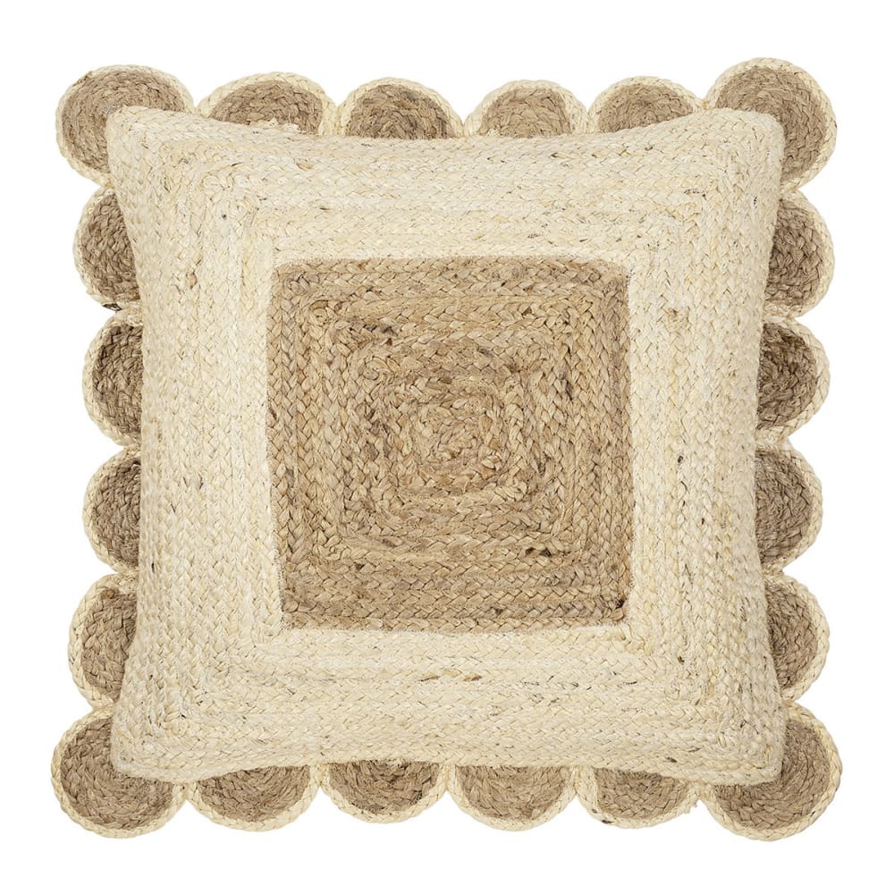 coussin en jute - naturel