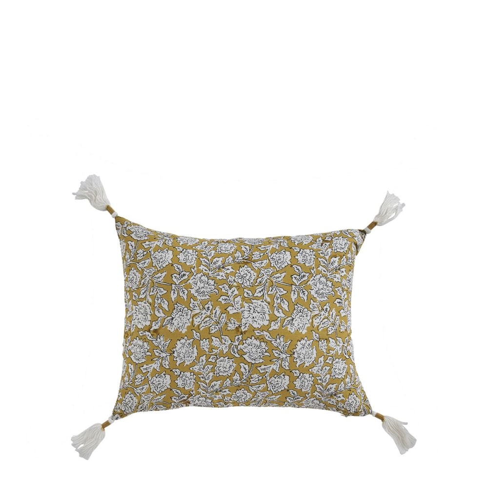 Housse de coussin en coton - safran - 30 x 40 cm