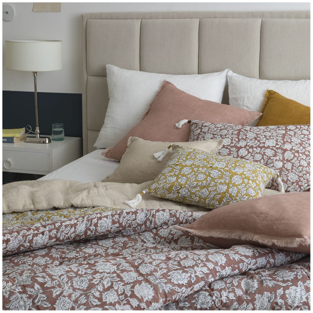 Housse de coussin en coton - safran - 30 x 40 cm — vue 3