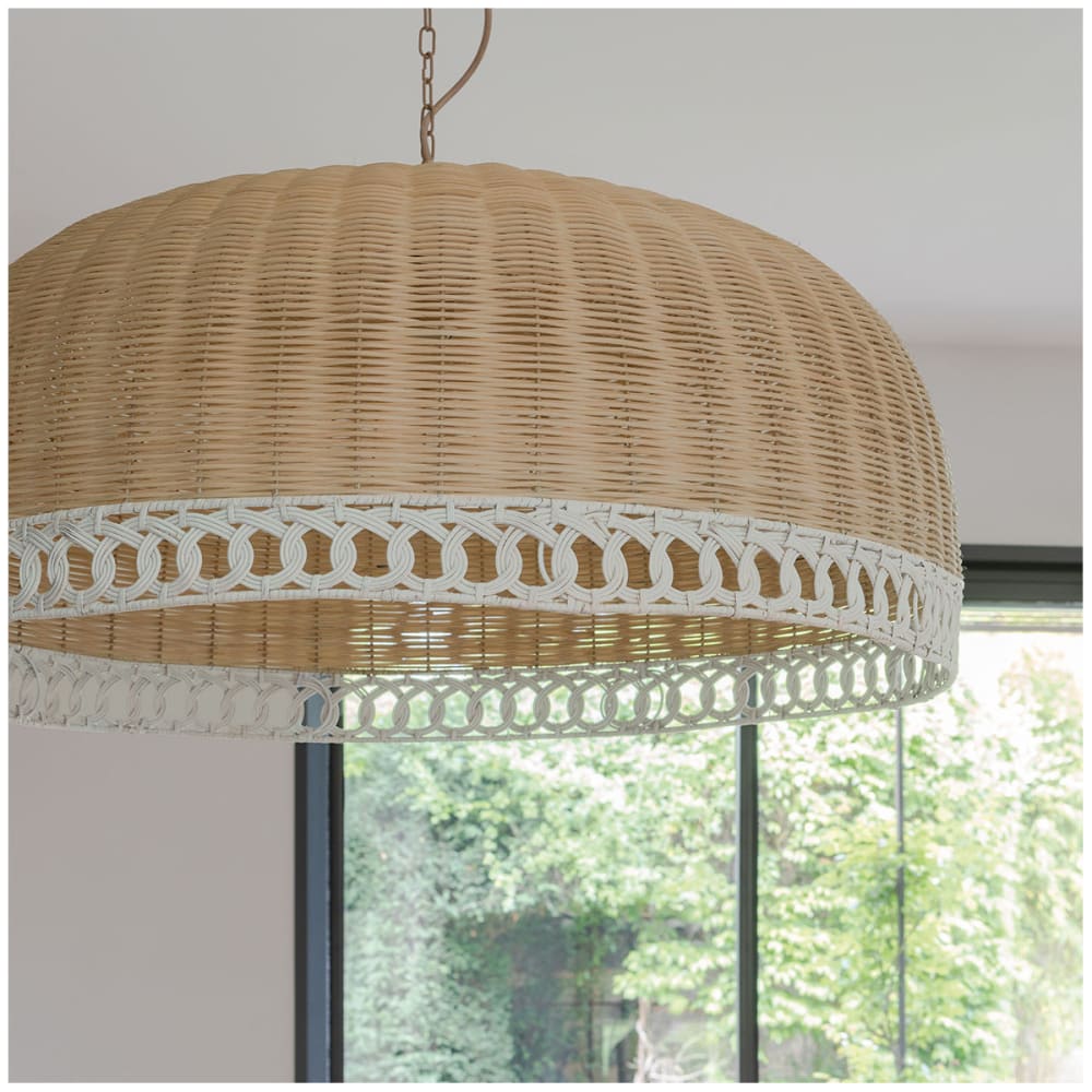 Suspension en rotin diam. 66 cm — vue 3