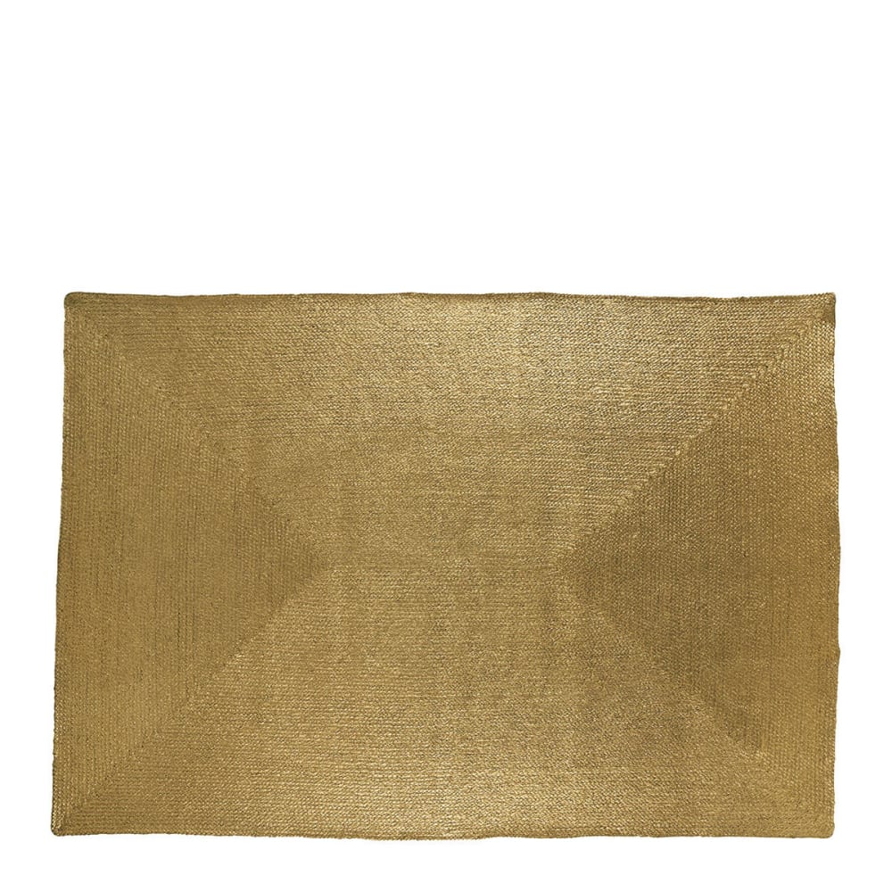 Tapis en jute - doré