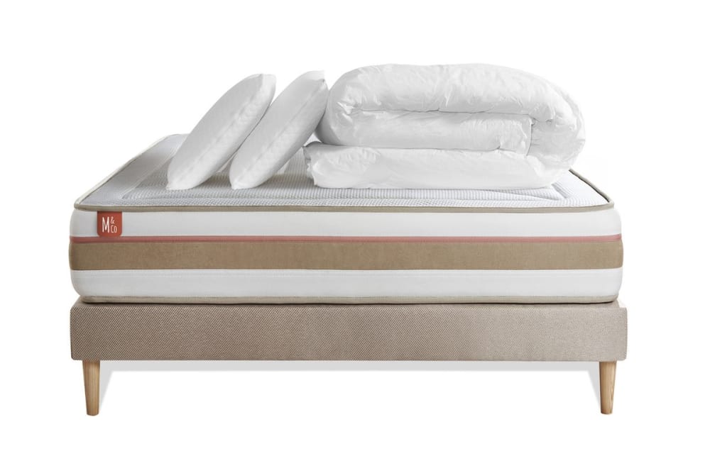 Pack matelas sommier - oreiller