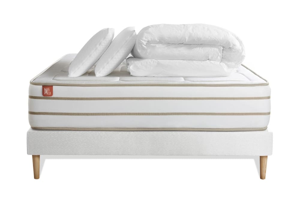 Pack matelas sommier - oreiller