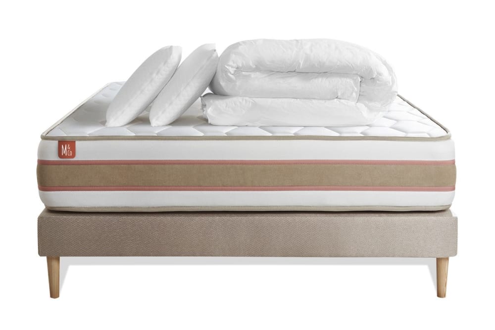 Pack matelas sommier - oreiller