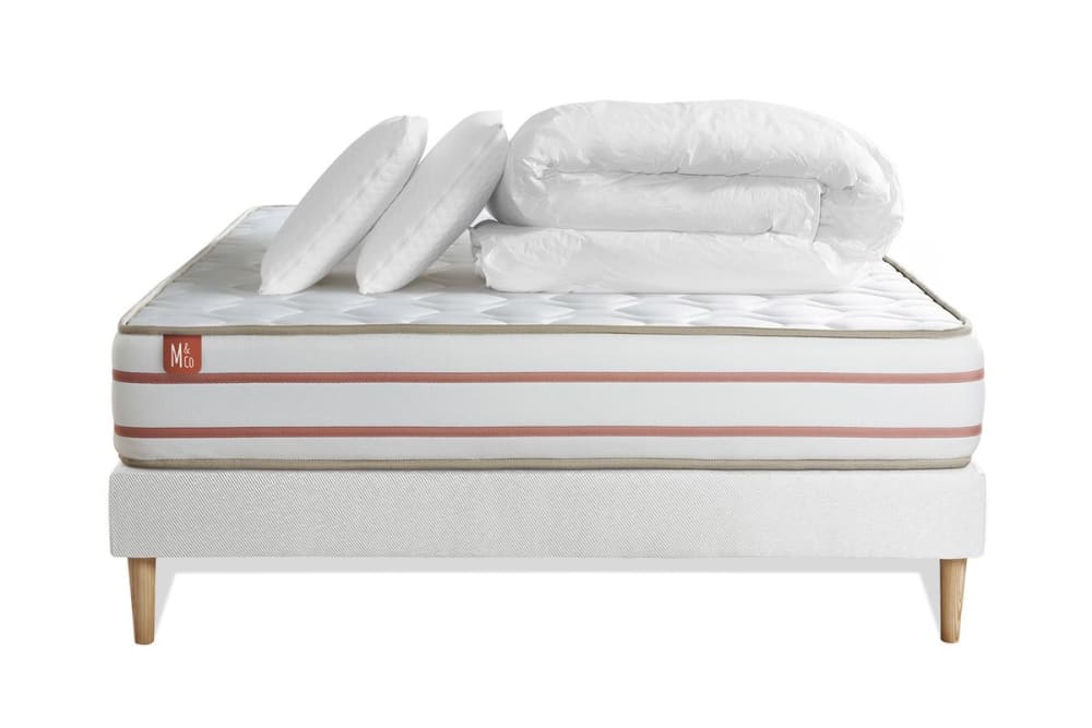 Pack matelas sommier - oreiller