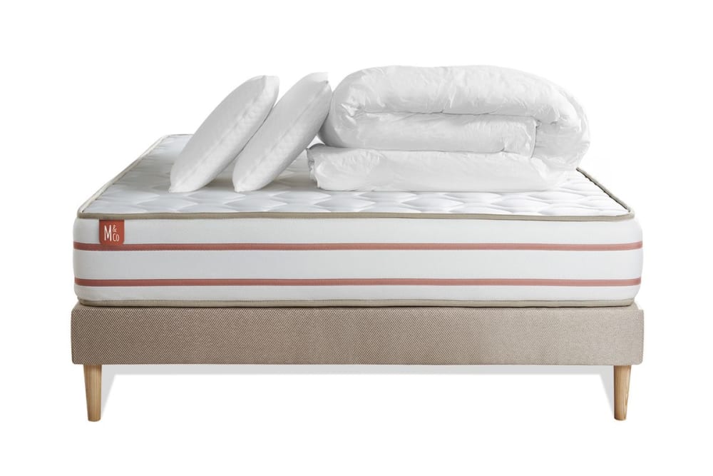 Pack matelas sommier - oreiller