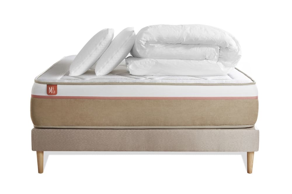 Pack matelas sommier - oreiller