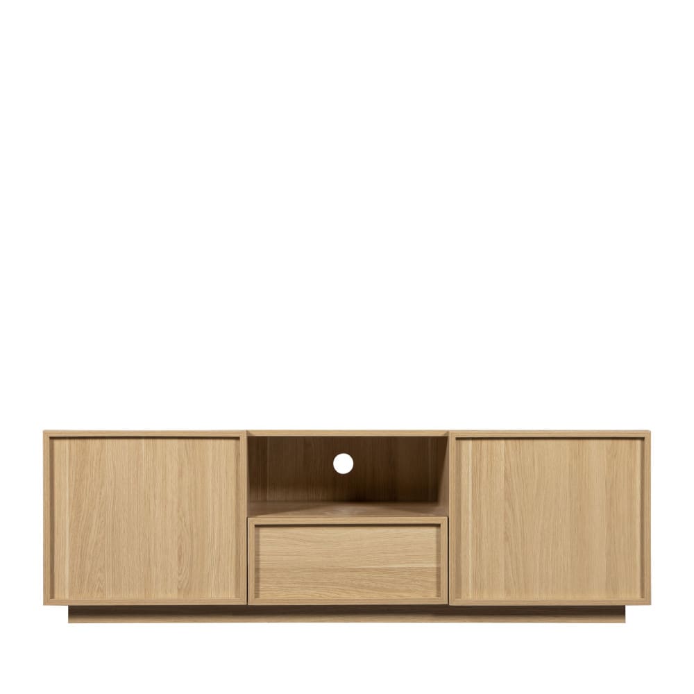 meuble tv 2 portes 1 - bois