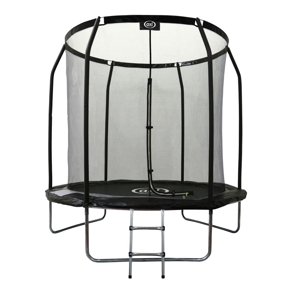 Trampoline rond avec filet ø 244 cm, échelle incluse - hors-sol