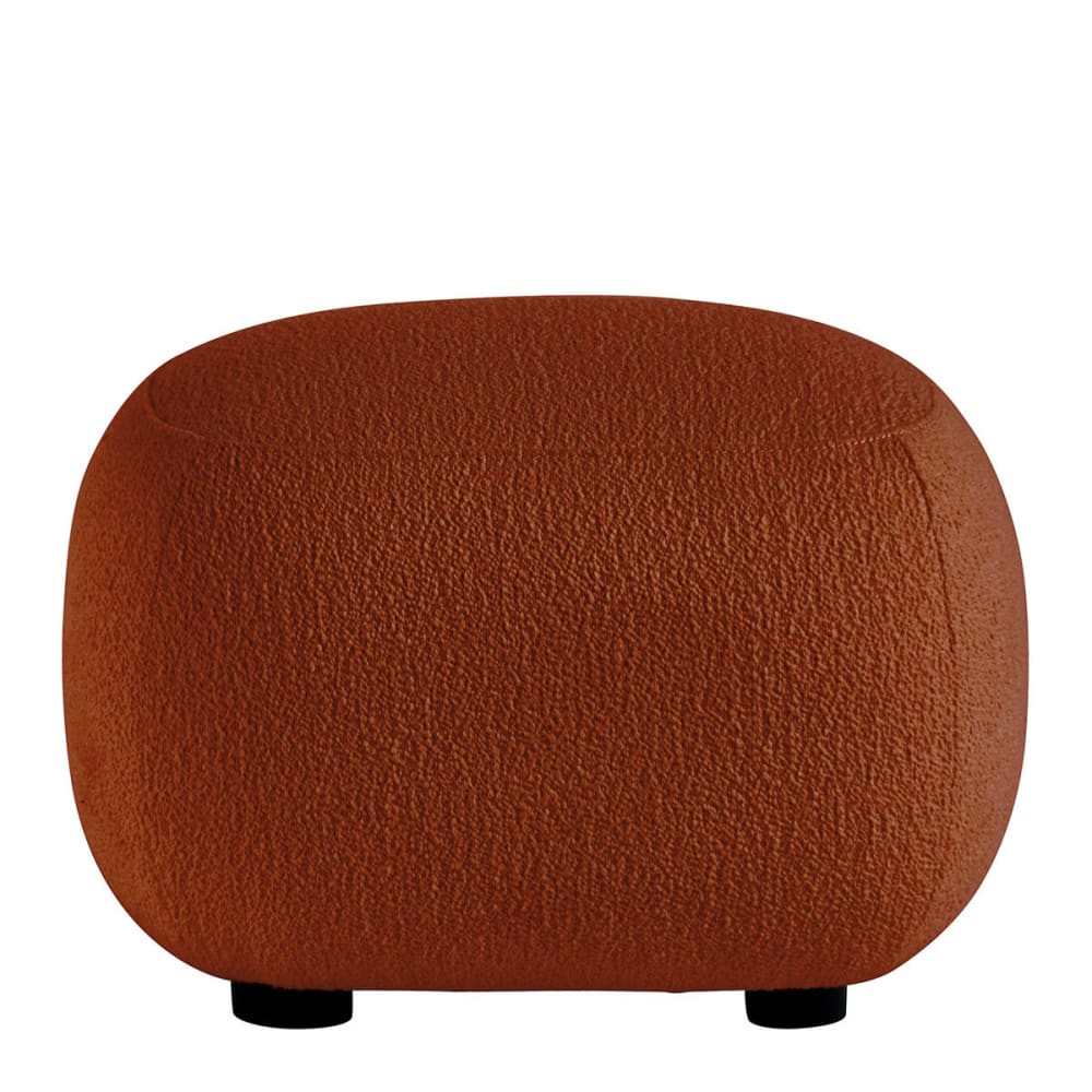 Pouf en bouclette - terracotta Pouf en bouclette - terracotta