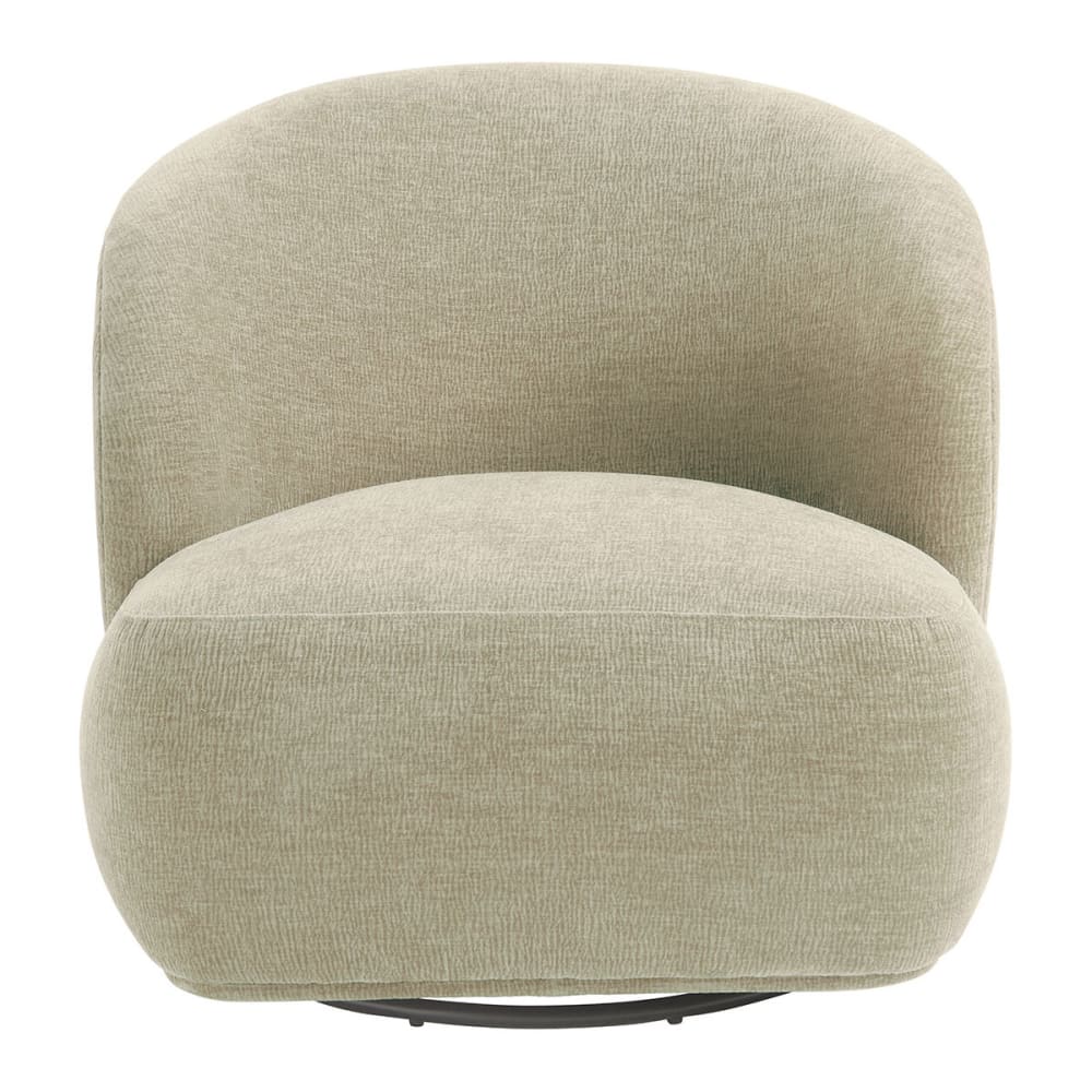Fauteuil tournant en tissu velours