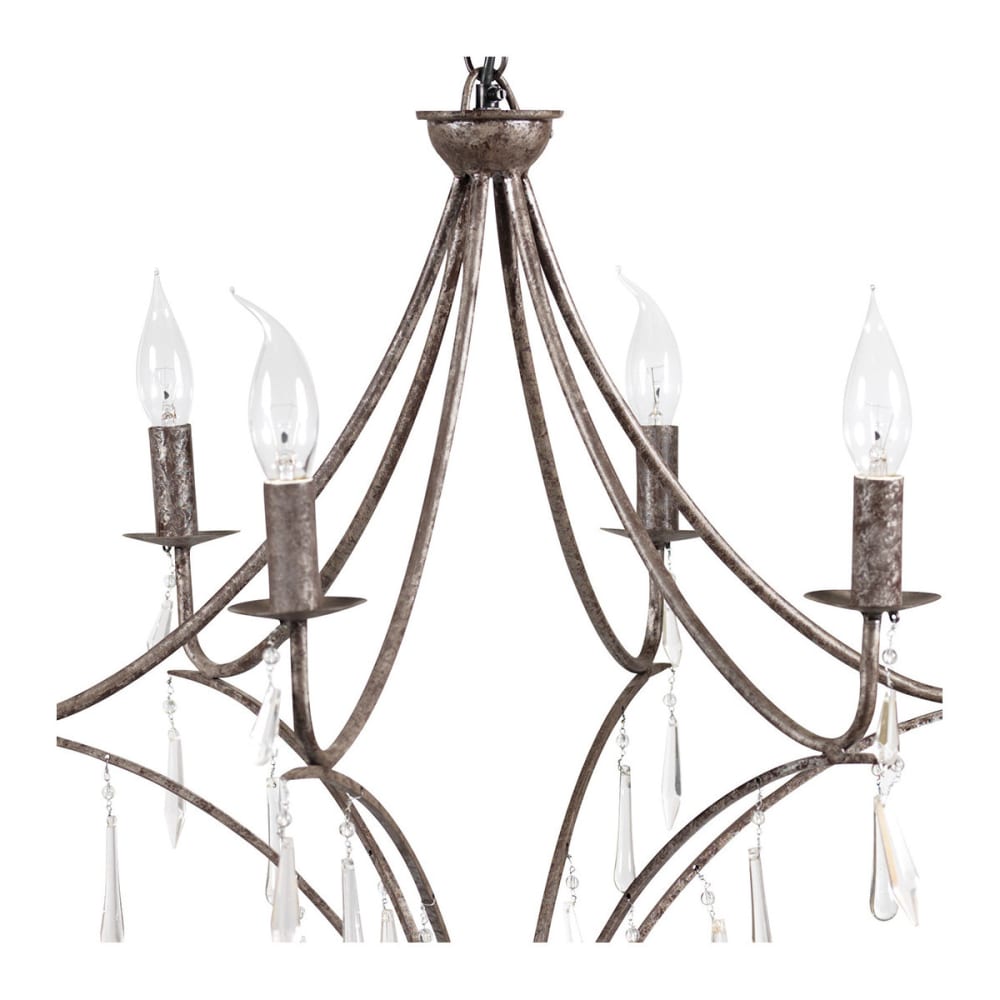 Lustre avec pampilles en verre — vue 3