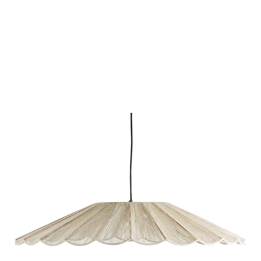 suspension en jute blanche