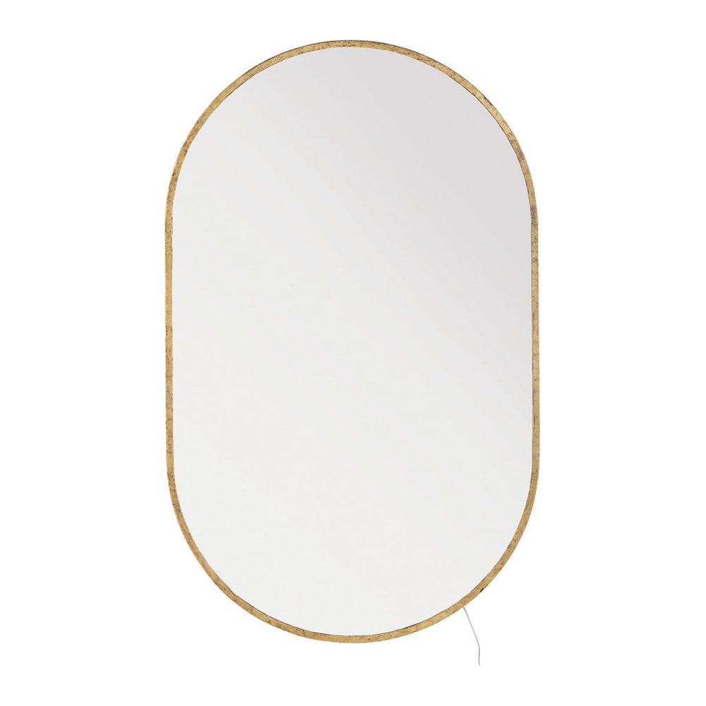 Miroir ovale avec led,