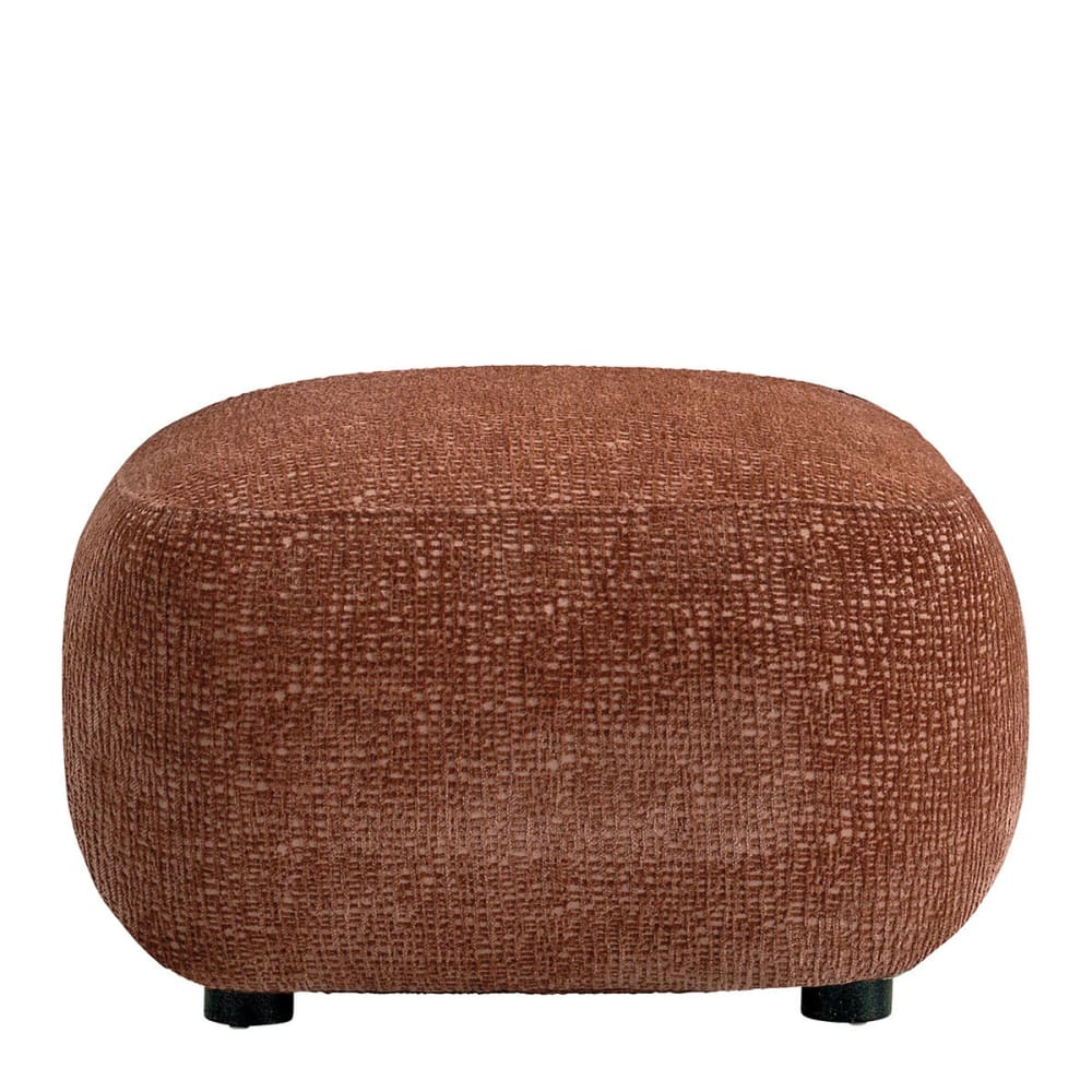 Pouf en tissu jacquard - bois rose
