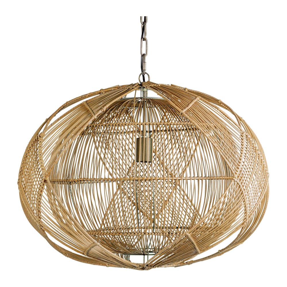 suspension en rotin -