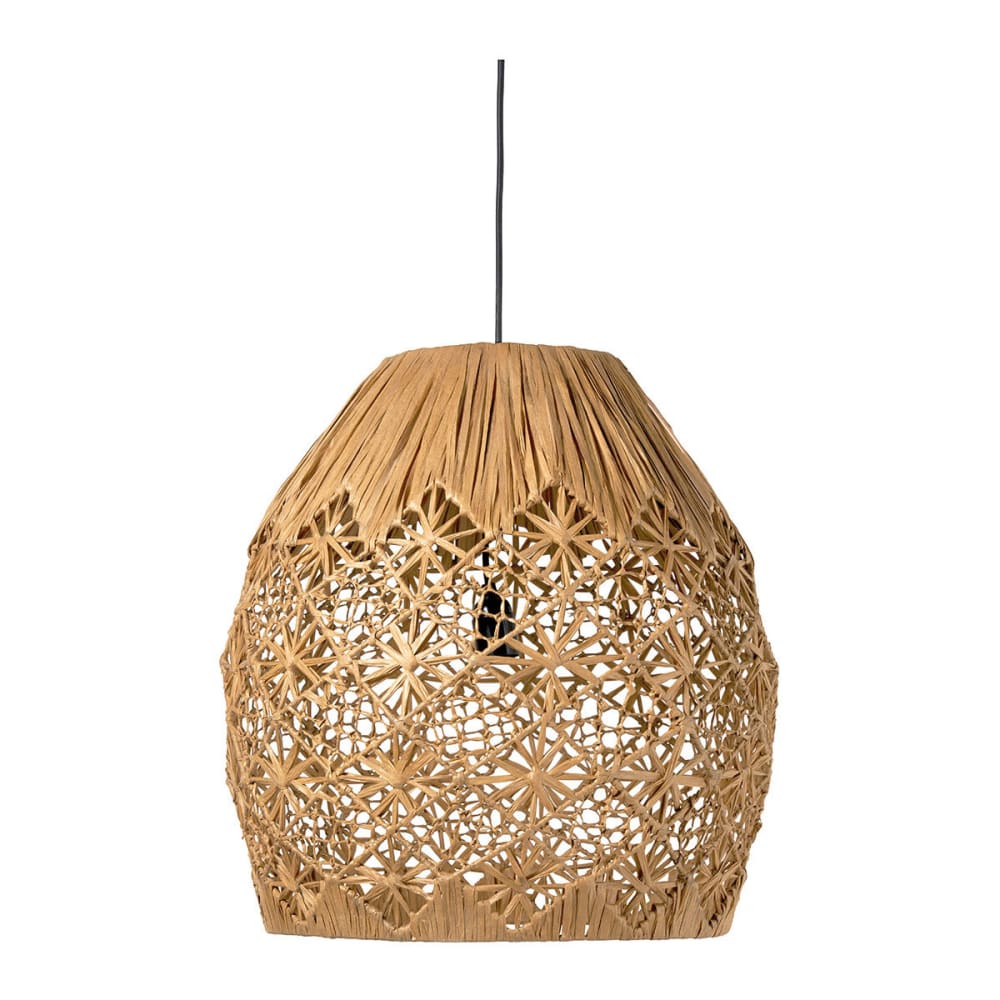 suspension en raphia