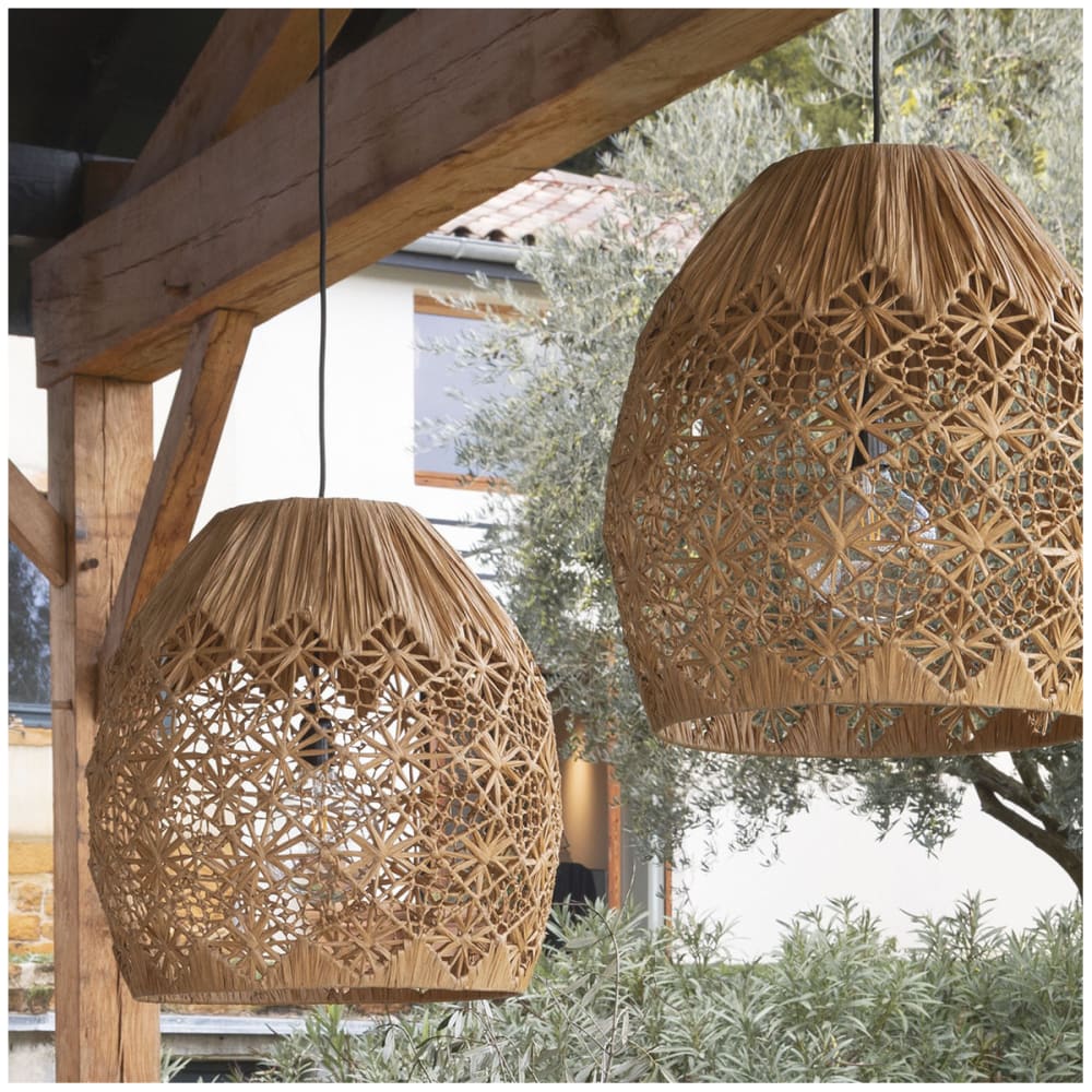 Suspension en raphia - ø 48 cm — vue 3