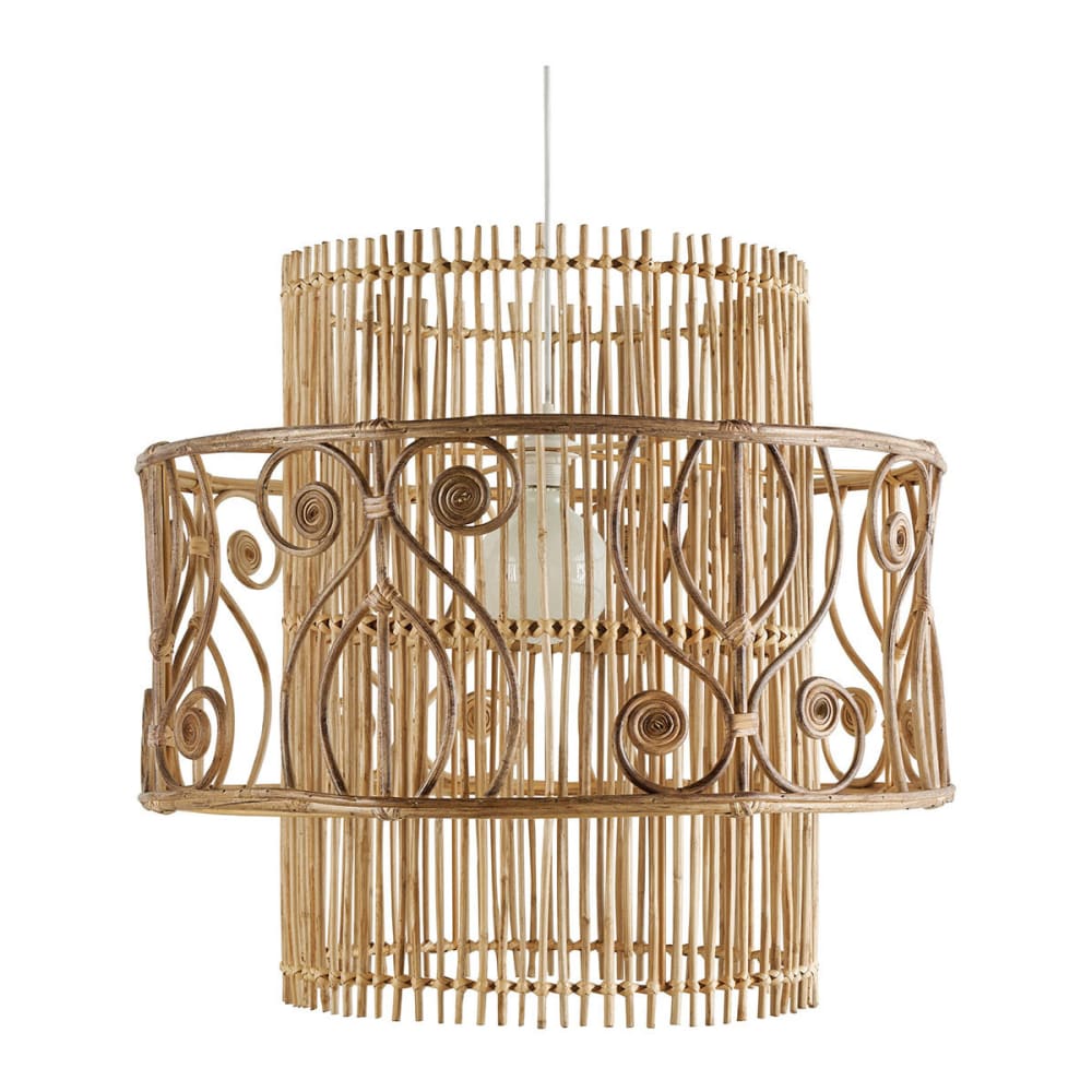 Suspension non électrifiée en rotin - diam. 70 cm — vue 4
