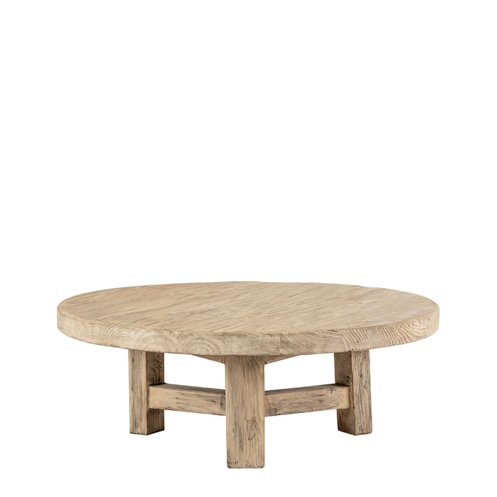 Table basse orme recyclé - diam. 80 cm - naturel Table basse orme recyclé - diam. 80 cm - naturel